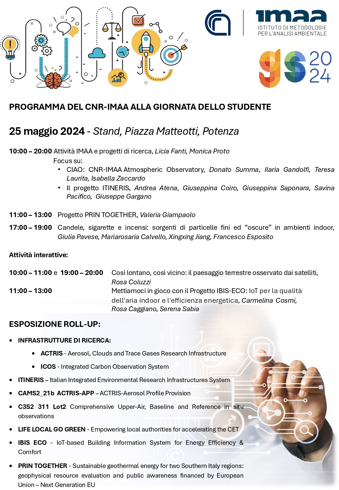 ITINERIS participates to the 2024 Student Day in Potenza